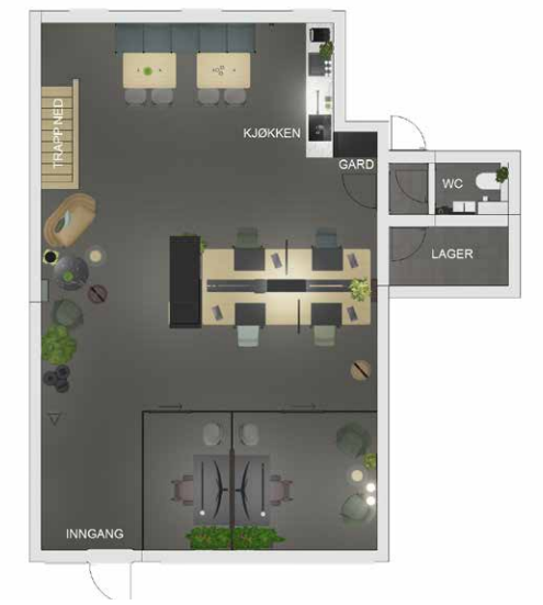 4381 - Ny planløsning i 1.etasje: